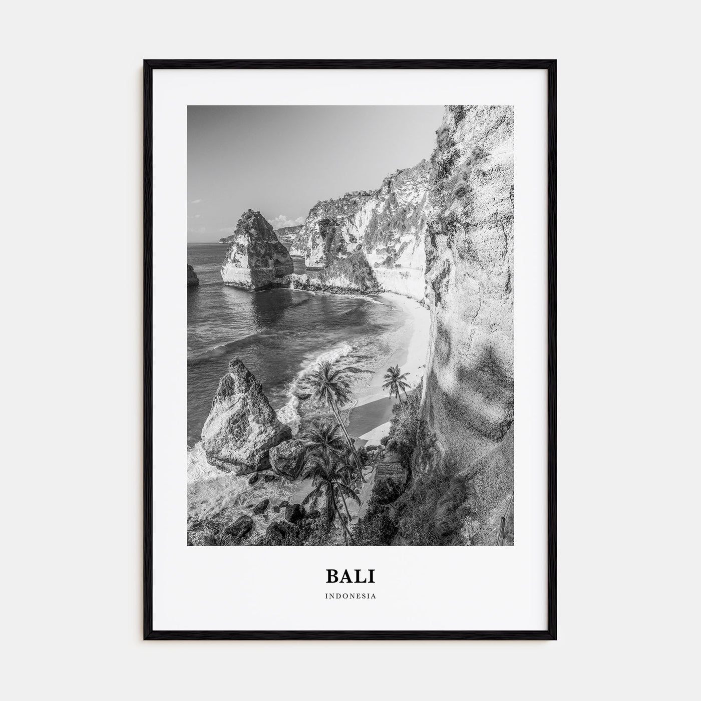 Bali Portrait B&W No 1 Poster