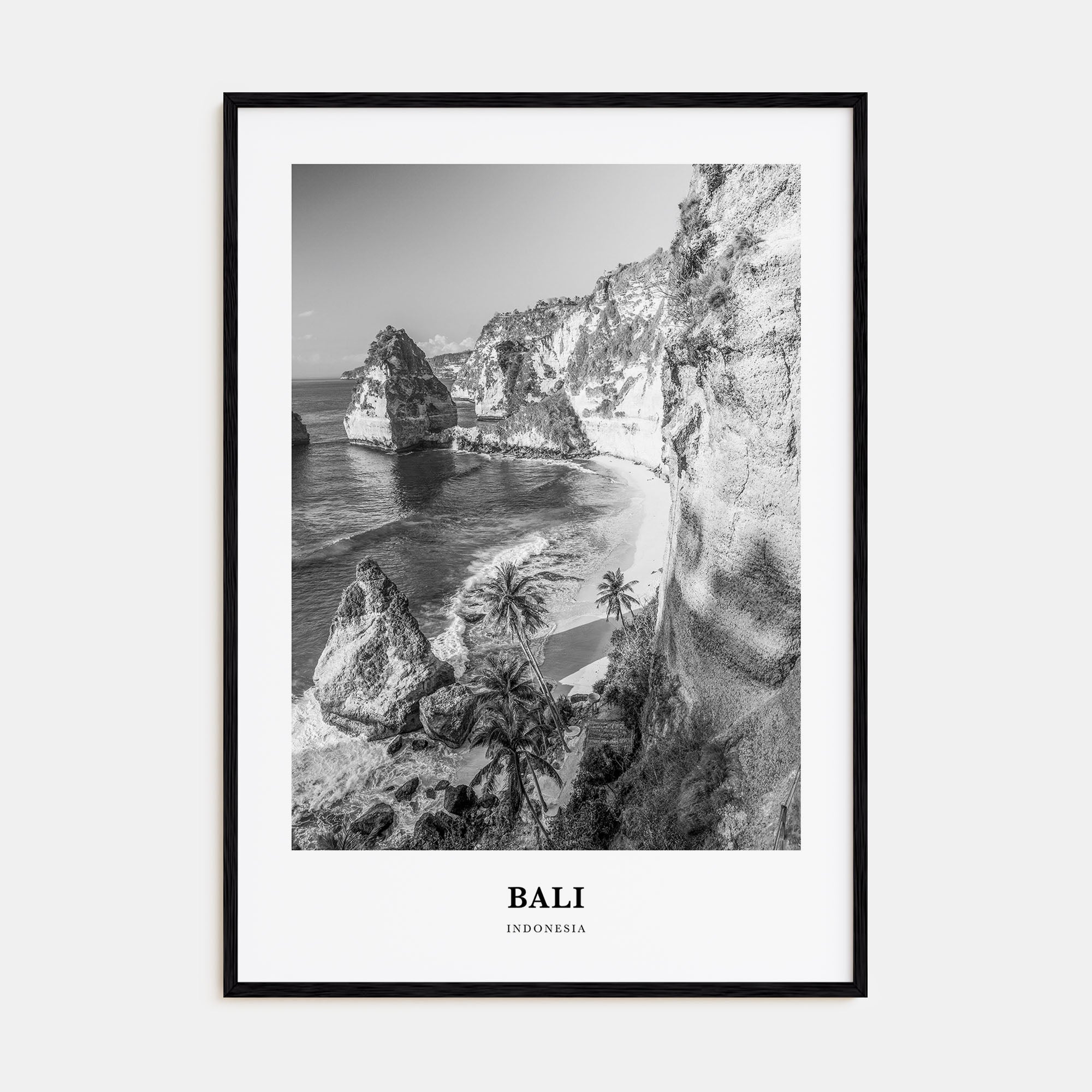 Bali Portrait B&W No 1 Poster