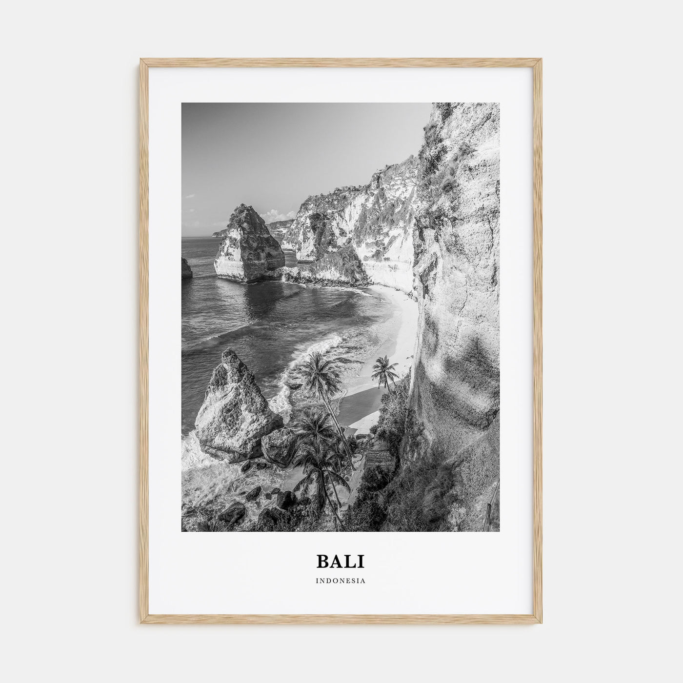 Bali Portrait B&W No 1 Poster