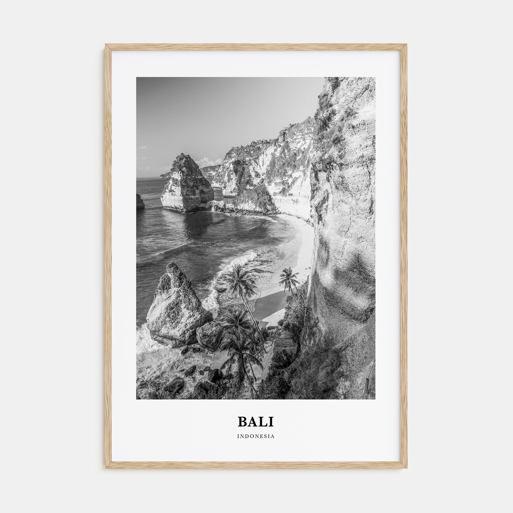 Bali Portrait B&W No 1 Poster