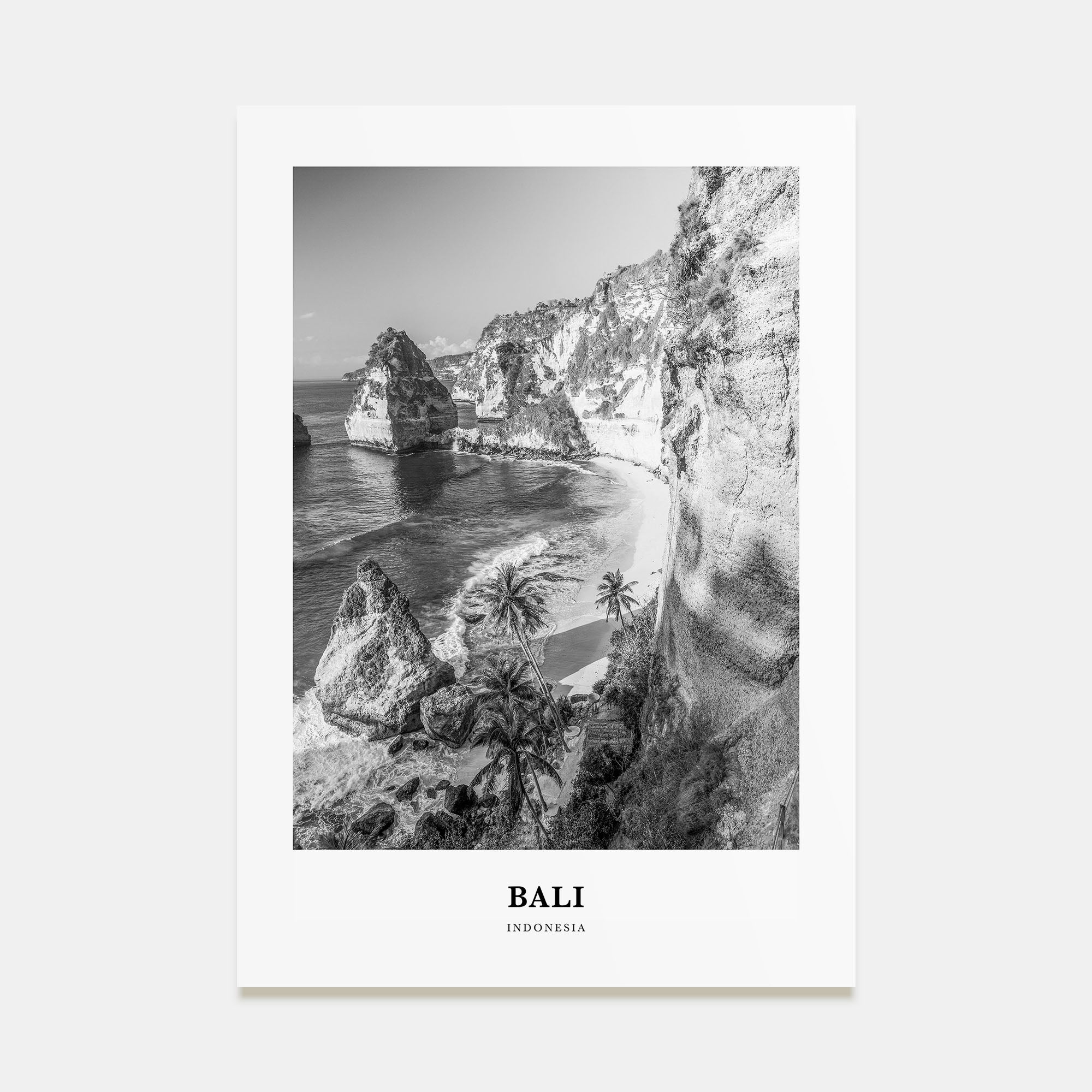 Bali Portrait B&W No 1 Poster