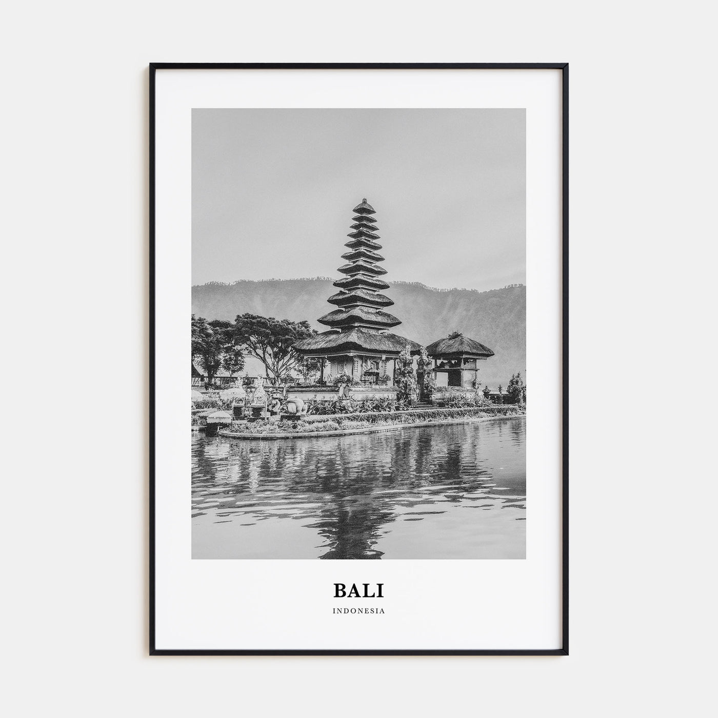 Bali Portrait B&W No 3 Poster