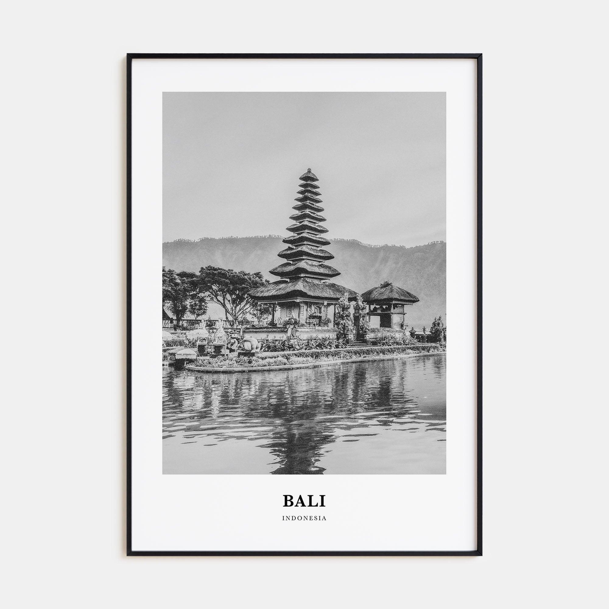 Bali Portrait B&W No 3 Poster