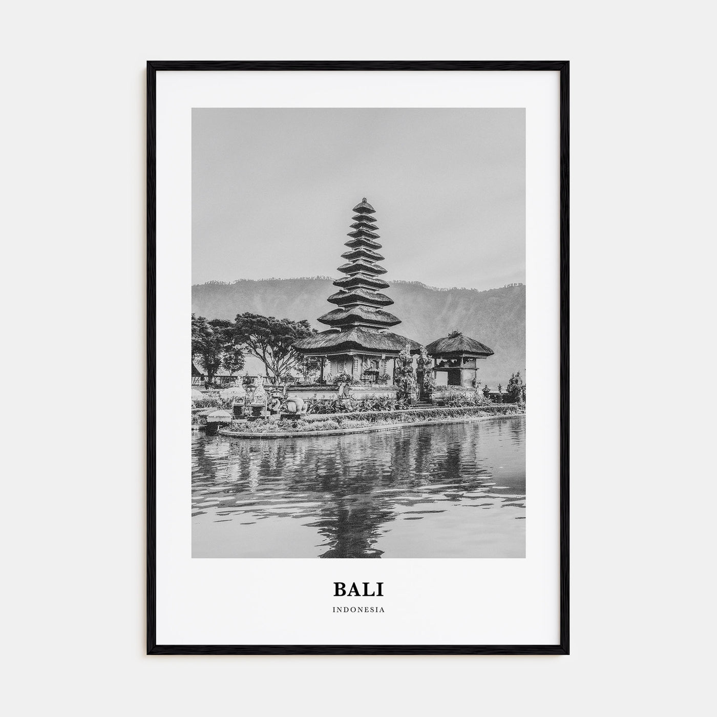 Bali Portrait B&W No 3 Poster
