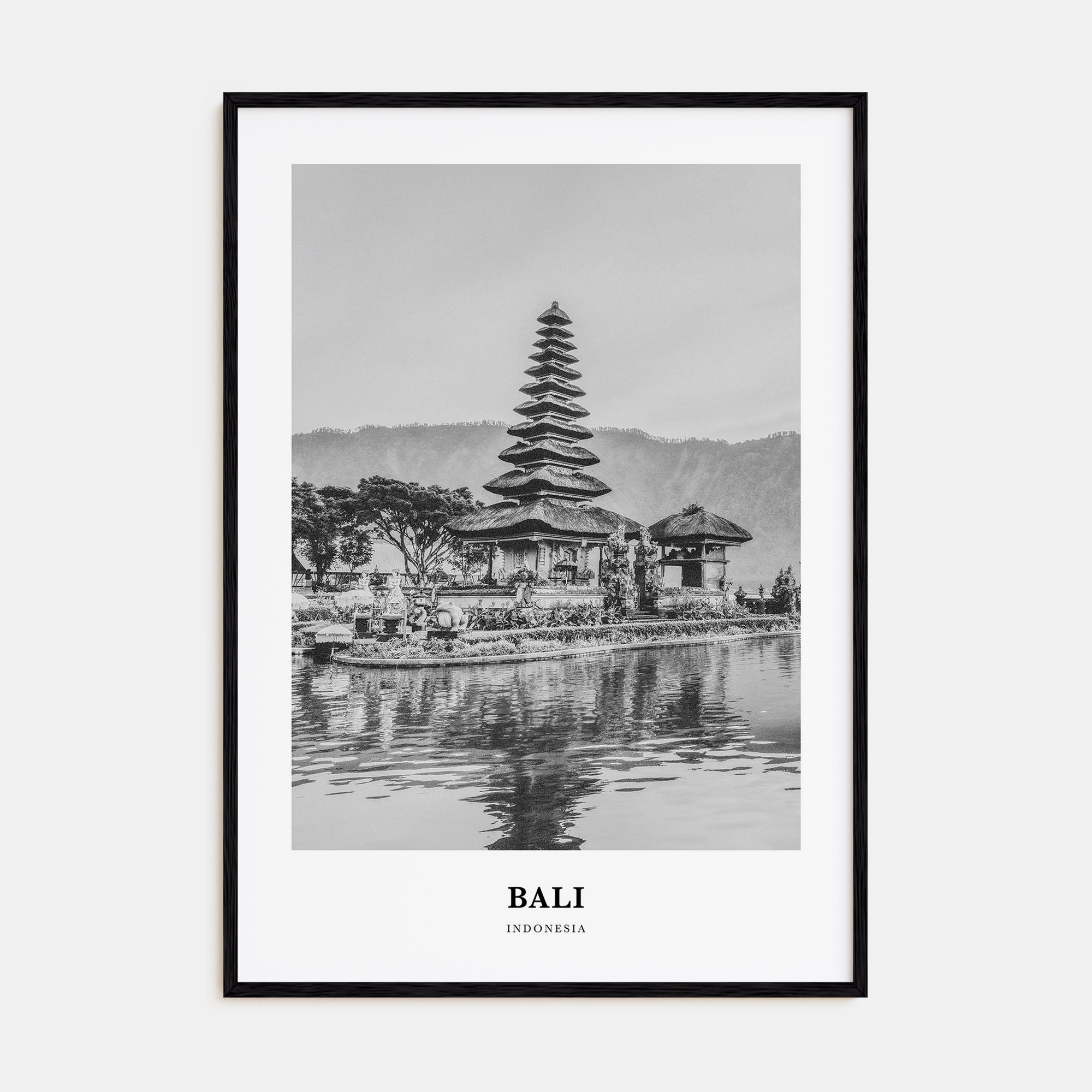Bali Portrait B&W No 3 Poster