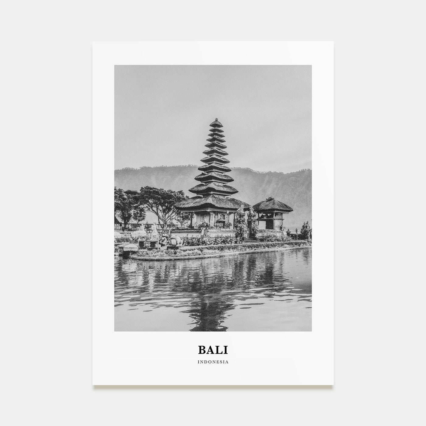 Bali Portrait B&W No 3 Poster