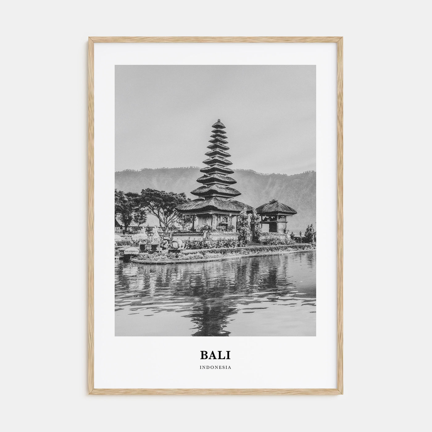 Bali Portrait B&W No 3 Poster