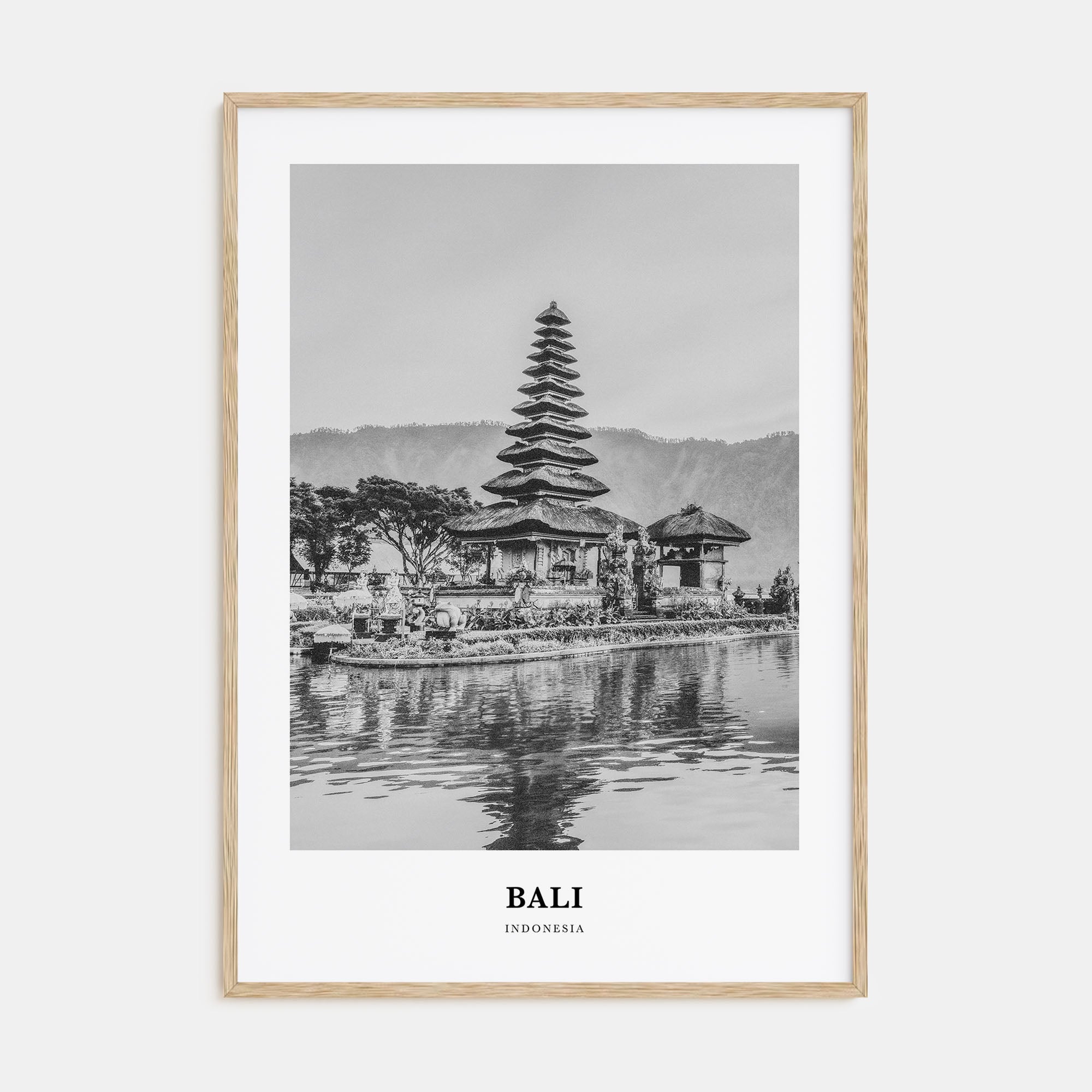 Bali Portrait B&W No 3 Poster