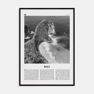 Bali Travel B&W No 3 Poster