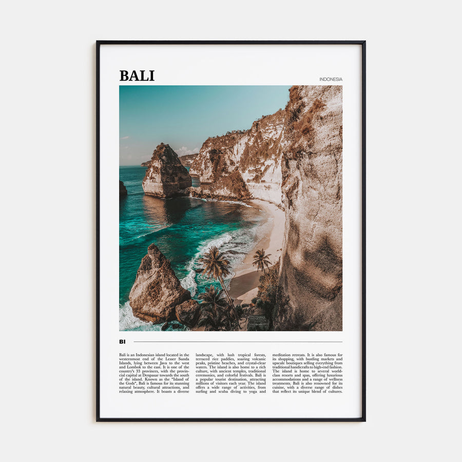 Bali Travel Color Poster
