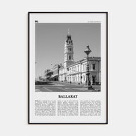 Ballarat Travel B&W Poster