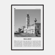Ballarat Travel B&W Poster