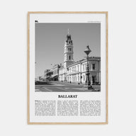 Ballarat Travel B&W Poster