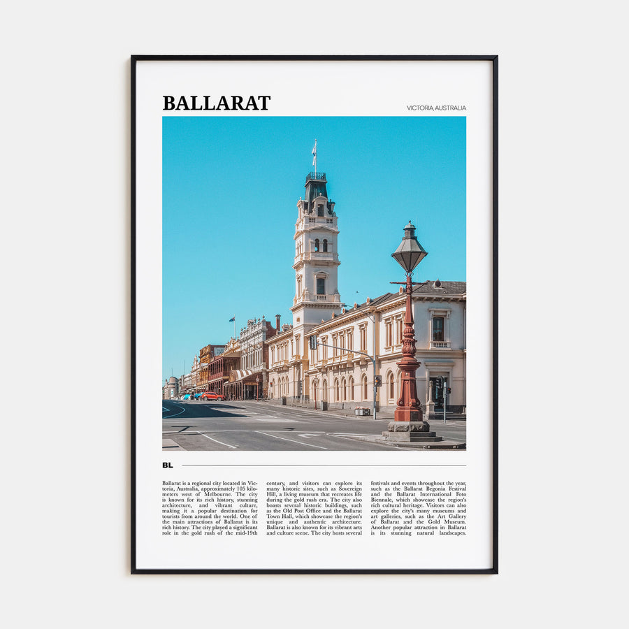 Ballarat Travel Color Poster