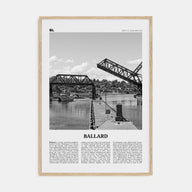 Ballard Travel B&W Poster