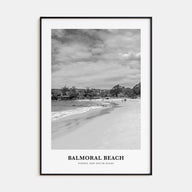 Balmoral Beach Portrait B&W Poster