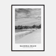Balmoral Beach Portrait B&W Poster