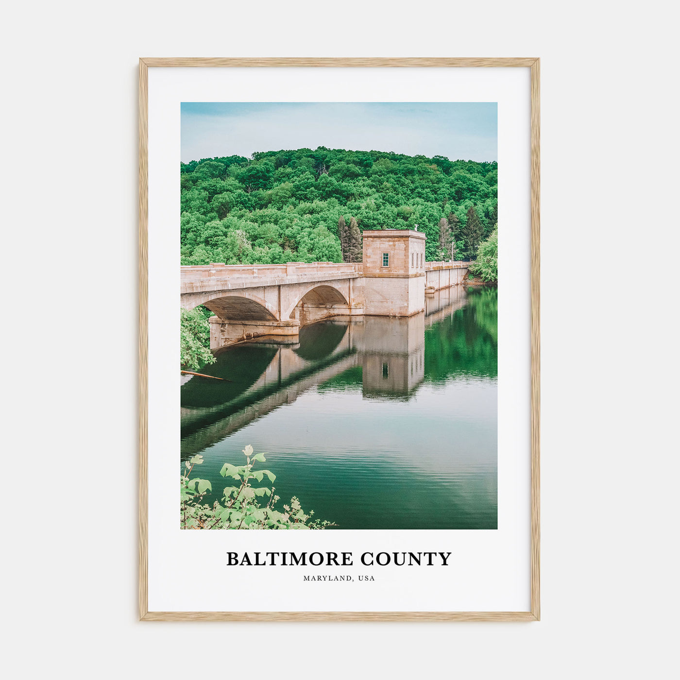 Baltimore County Portrait Color Poster