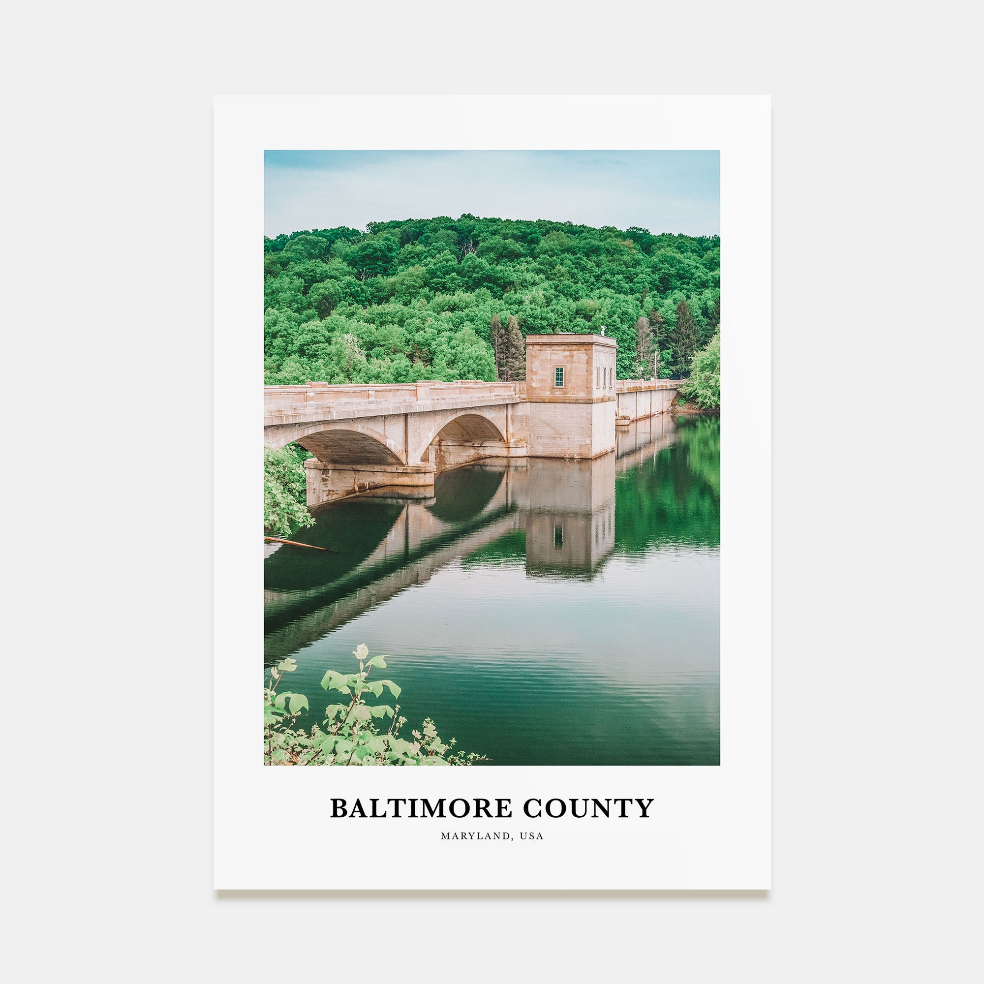 Baltimore County Portrait Color Poster