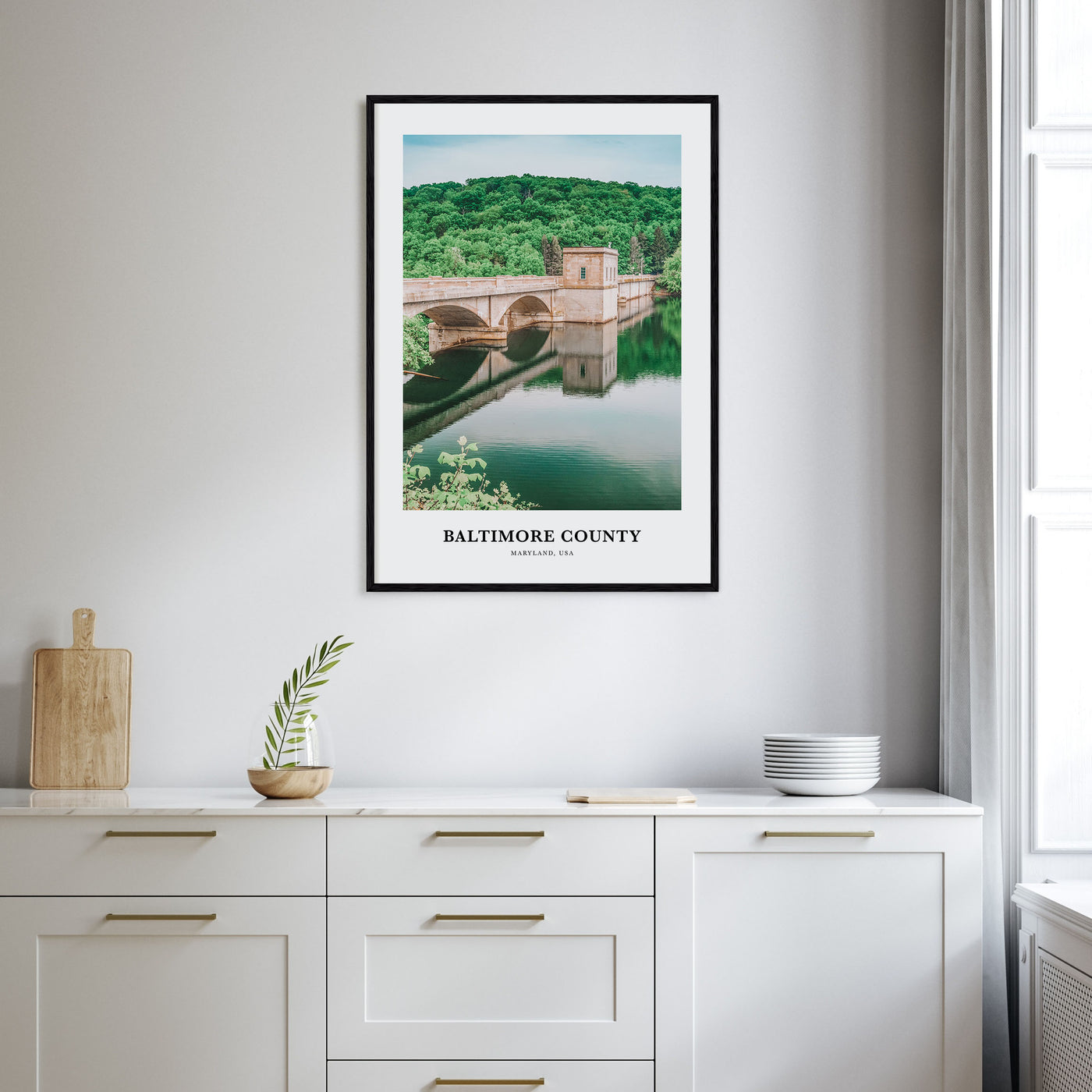 Baltimore County Portrait Color Poster