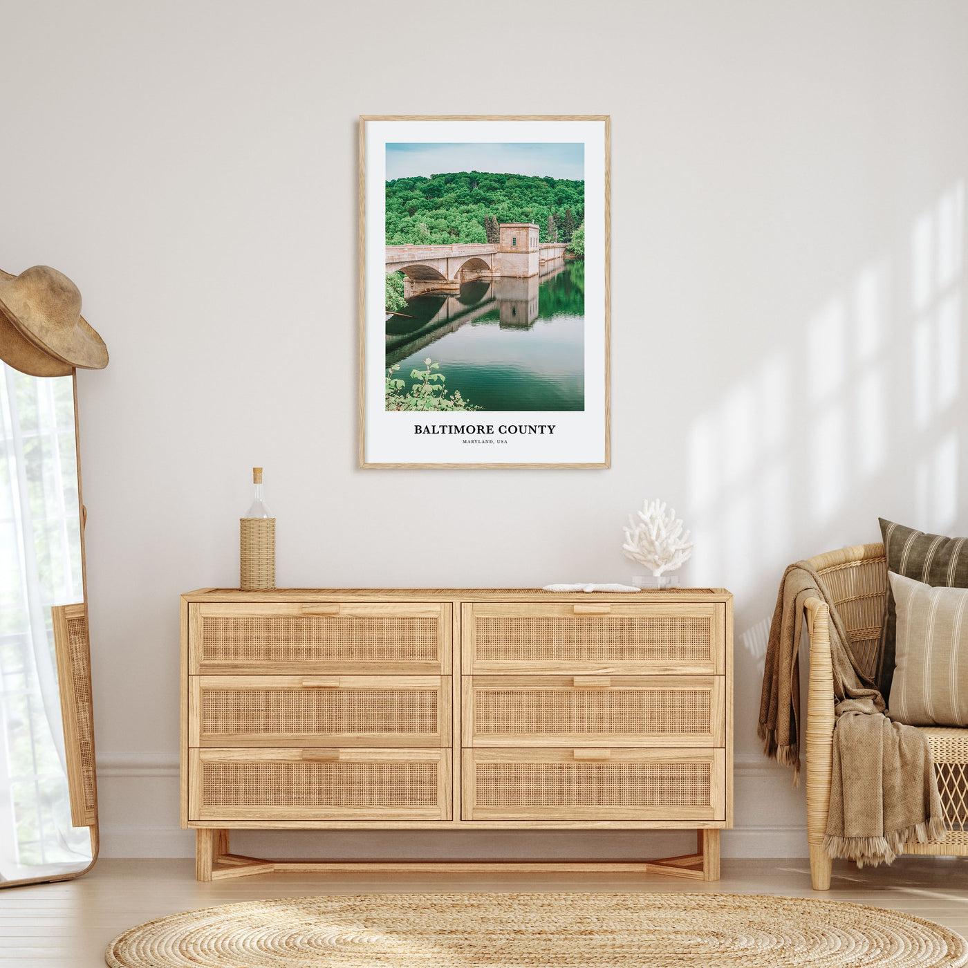 Baltimore County Portrait Color Poster