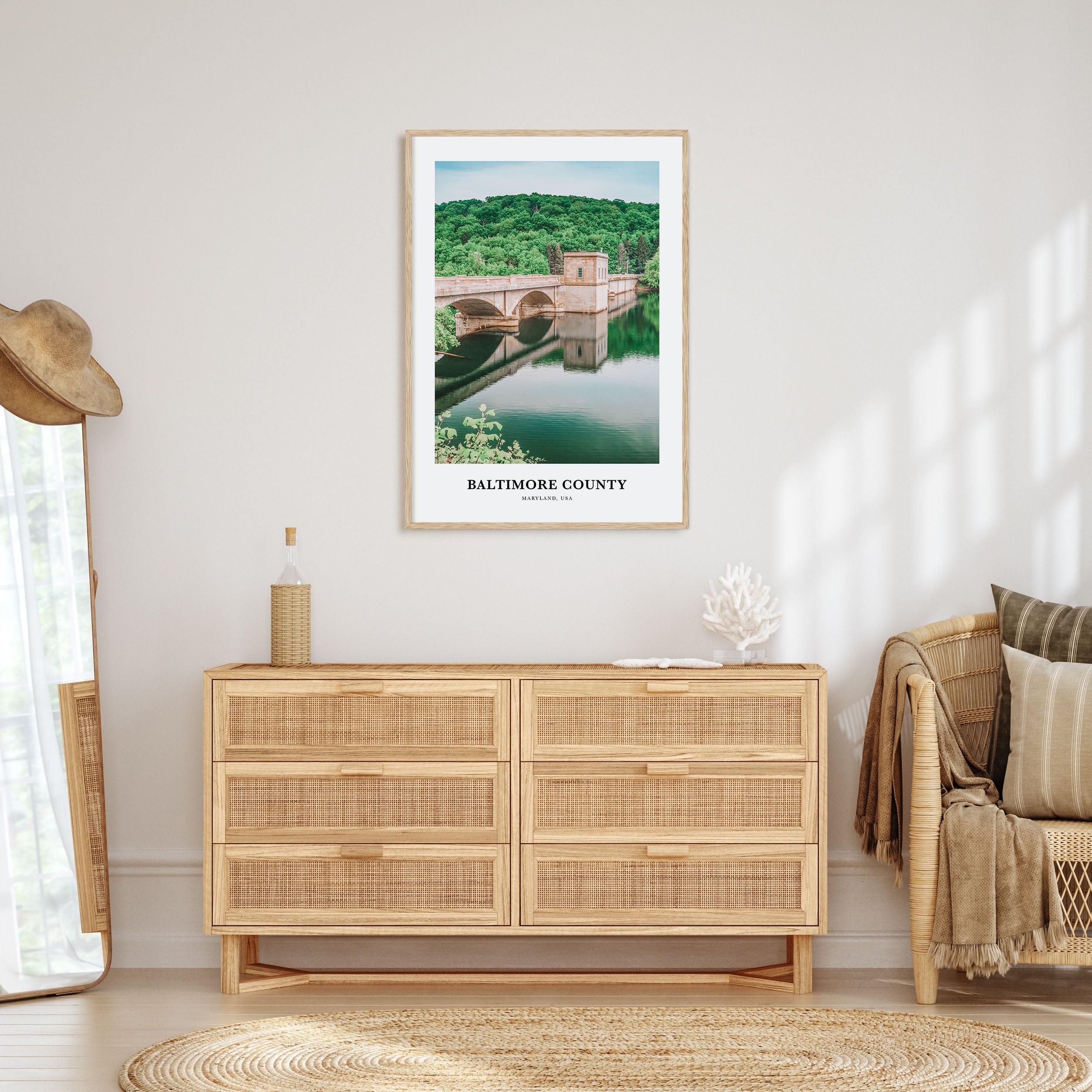 Baltimore County Portrait Color Poster