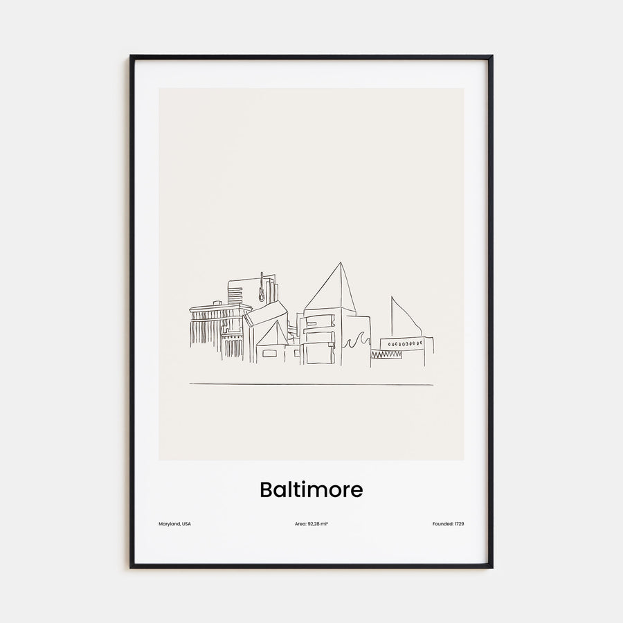 Baltimore Drawn Poster