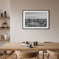 Baltimore Landscape B&W Poster