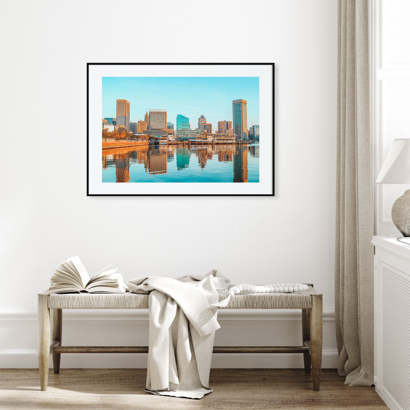 Baltimore Landscape Color Poster