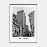 Baltimore Portrait B&W No 1 Poster