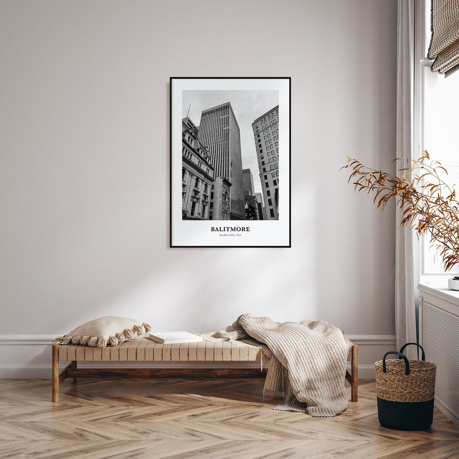 Baltimore Portrait B&W No 1 Poster