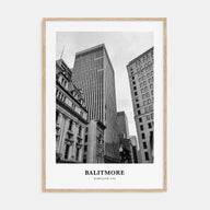 Baltimore Portrait B&W No 1 Poster