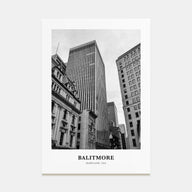 Baltimore Portrait B&W No 1 Poster