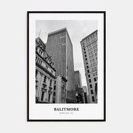 Baltimore Portrait B&W No 1 Poster