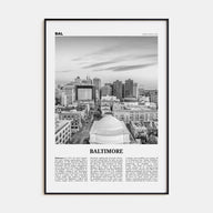 Baltimore Travel B&W No 2 Poster