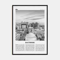 Baltimore Travel B&W No 2 Poster