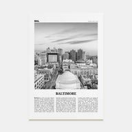 Baltimore Travel B&W No 2 Poster
