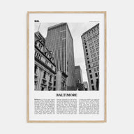 Baltimore Travel B&W No 3 Poster