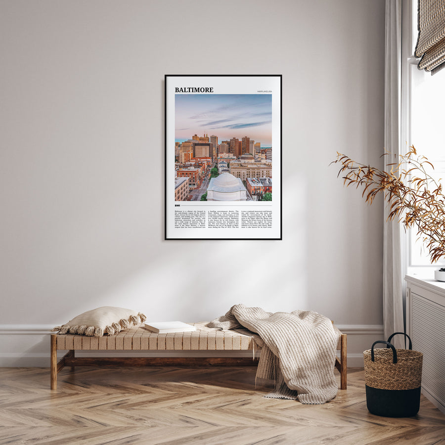 Baltimore Travel Color Poster