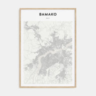 Bamako Map Portrait Poster
