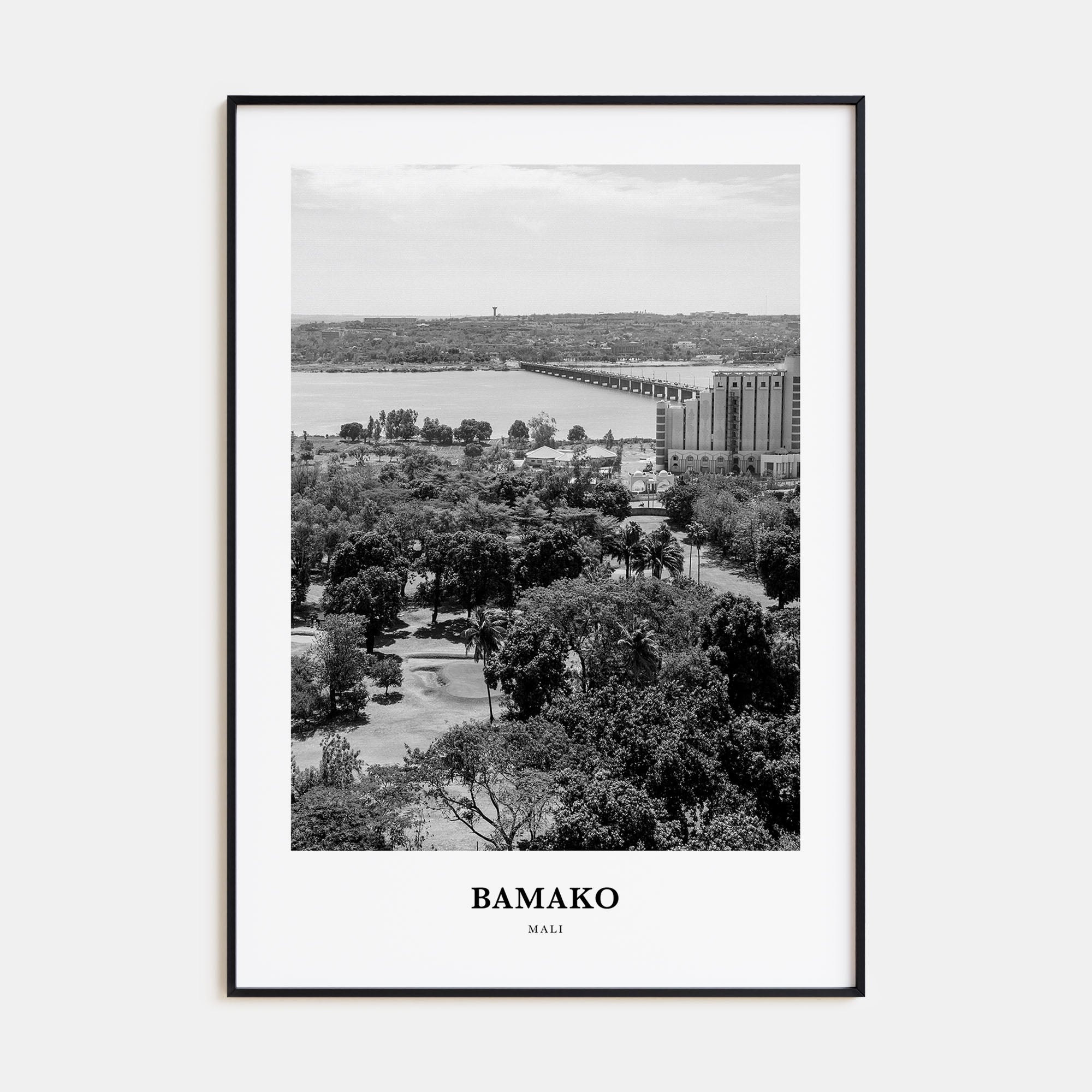 Bamako Portrait B&W Poster