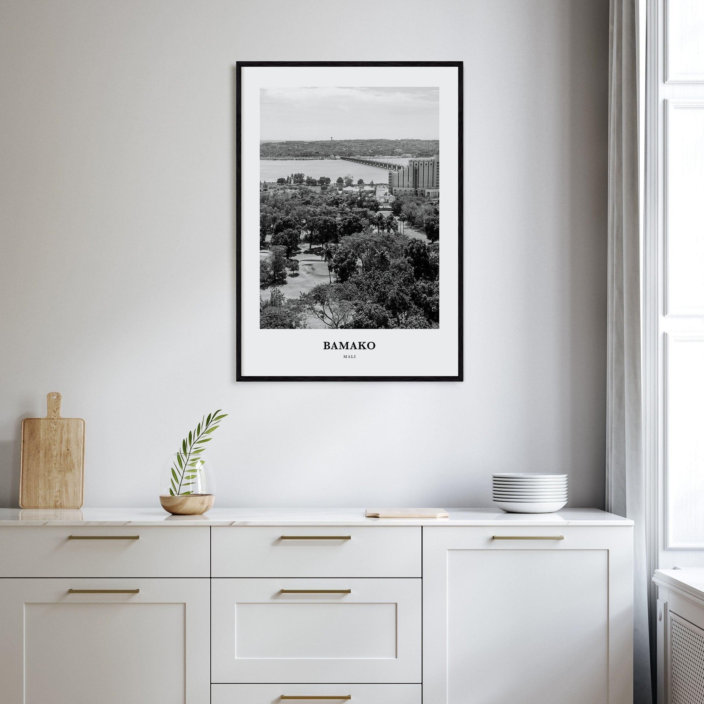 Bamako Portrait B&W Poster