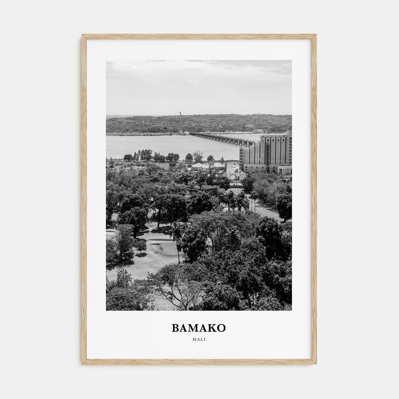 Bamako Portrait B&W Poster