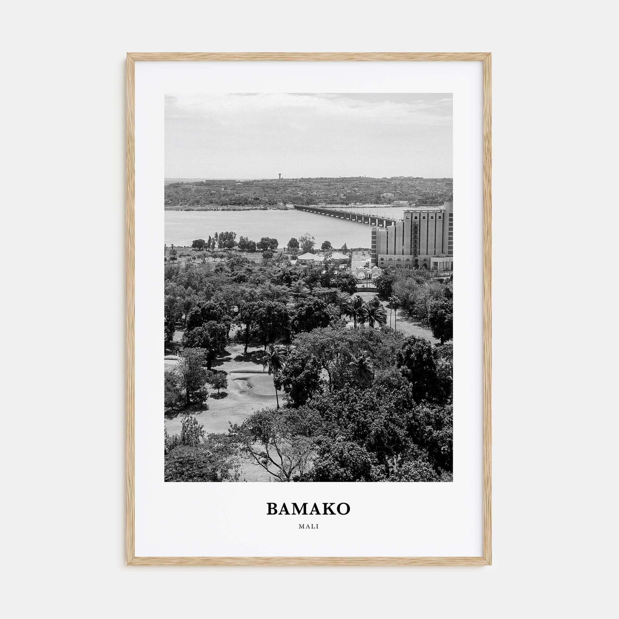 Bamako Portrait B&W Poster