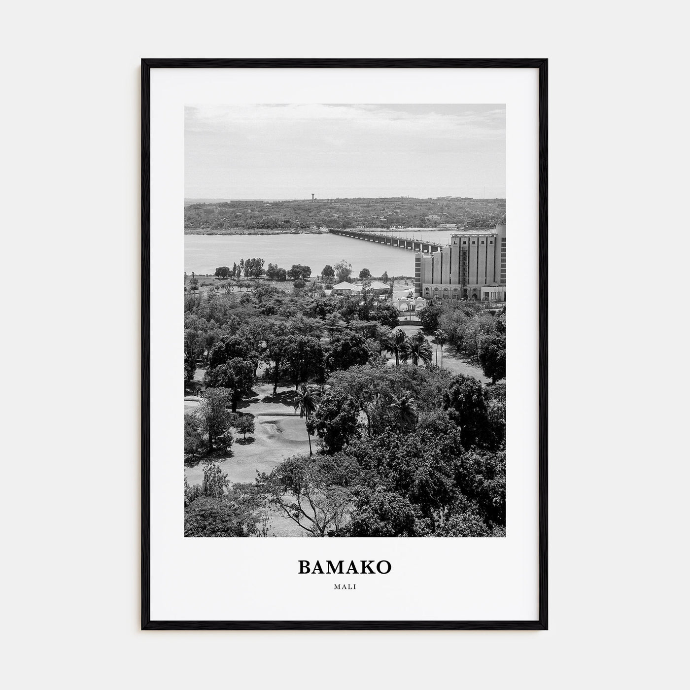 Bamako Portrait B&W Poster