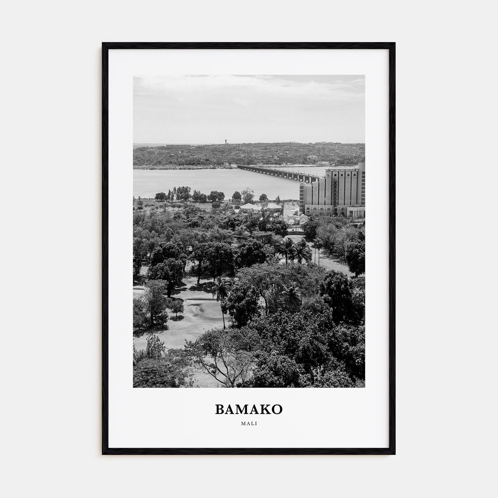 Bamako Portrait B&W Poster