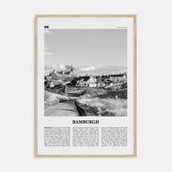 Bamburgh Travel B&W Poster