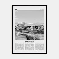 Bamburgh Travel B&W Poster