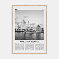 Bandar Seri Begawan Travel B&W Poster