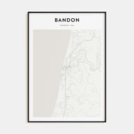 Bandon Map Portrait Poster